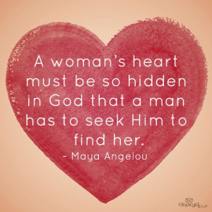 woman's heart must be so hidden...