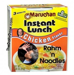 Eat your Massa Chicken Flavored Rahm 'n Noodles out, kid!