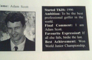 Adam Scott's High School Yearbook Photo