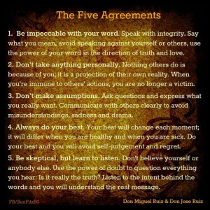 The five agreements by Ruiz