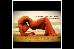 Yoga pose. Quote. And peace