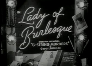 Lady of Burlesque - Movie Title Credit