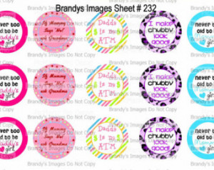 Cute Girly Sayings Digital Instant Download 1 inch Round Images Great ...