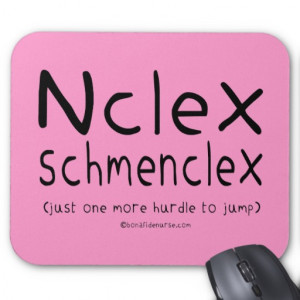 NCLEX Schmenclex Nursing Exam Mouse Pads