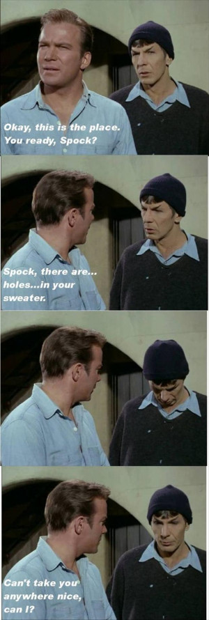 spock and captain kirk, funny quotes