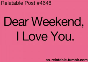 TGIW Thank God It's The Weekend