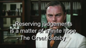 The great gatsby quotes and sayings meaningful best judgements