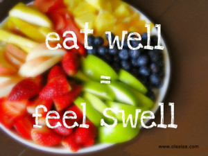 Eat Well-Feel Swell-Fresh Fruits-Healthy Food