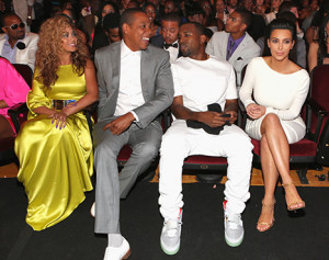 Beyonce, Jay-Z, Kanye West and Kim Kardashian Yuk it Up at the BET ...