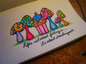 quote paper colorful cupcake lifes not about fitting in its about ...
