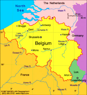 Wallonia Belgium Map