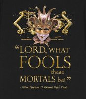 Shakespeare's Midsummer Night's Dream Fools Quote (Gold Version ...