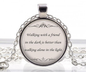 Friendship Necklace - Best Friend Jewelry - Friendship Quote Pendant ...