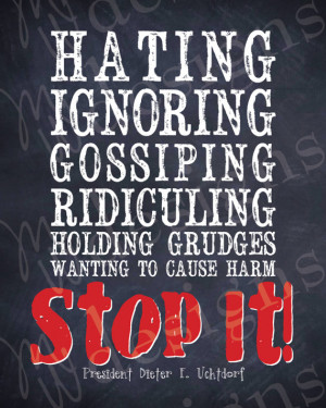 Stop Gossiping Quotes Lds quote - 