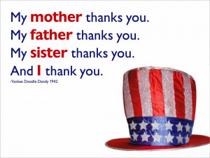 you. My father thanks you. My sister thanks you. And I thank you ...