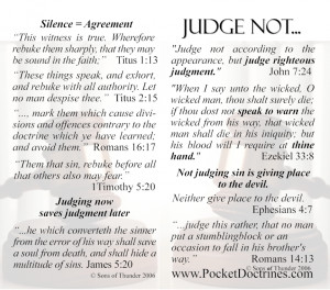 bible quotes about judging people