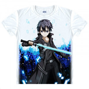 Sword Art online cool Kirigaya Kazuto T shirt tee