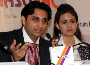 AFFORDABLE: Adar Poonawalla (left), Executive Director, Serum ...