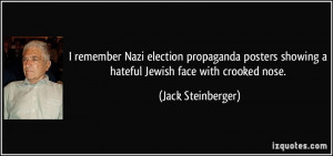 remember Nazi election propaganda posters showing a hateful Jewish ...