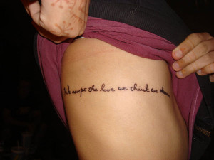 Side Hip Tattoos For Girls Quotes