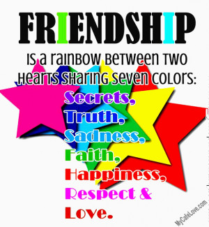 Awsome Image About Seven Colors Of Friendship
