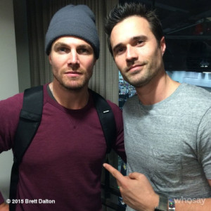 ... 2015 whosay Stephen Amell Brett Dalton agenst of shield wwcomiccon