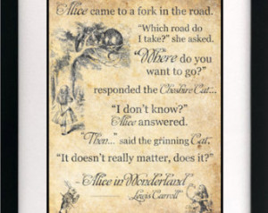Alice in Wonderland Art Book Print - A3 or A4 Vintage Page Effect Wall ...