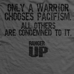 Only a Warrior Chooses Pacifism Normal Fit T-Shirt More
