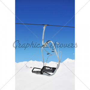 Image Ski Lift Chairs Bright Winter Day From Crestock