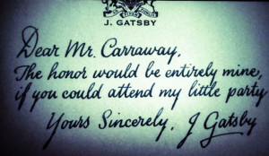, Jay Gatsby, The Great Gatsby Invitations, Gatsby Parties, Gatsby ...