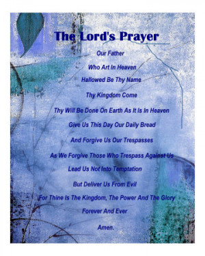 The lords prayer verse printable - my online portfolio for you to dip ...