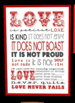 LOVE QUOTE BOARD contents