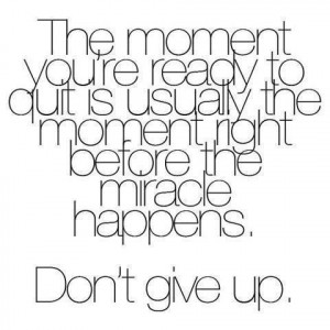 don't give up