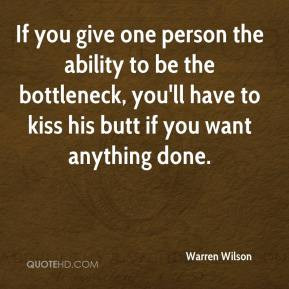If you give one person the ability to be the bottleneck, you'll have ...
