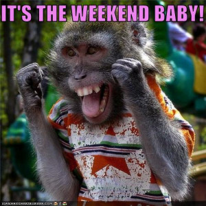 It’s The Weekend Time To Monkey Around! Peace Out!
