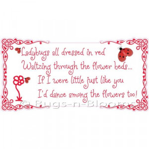 Vinyl Wall Sticker. Saying Ladybug Lady Bug Sayings Decals Quotes ...