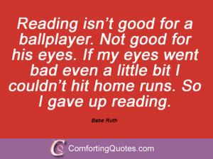 Famous Baseball Quotes Babe Ruth