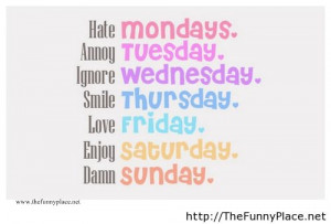 Funny Images Of The Days Of The Week Funny days of .