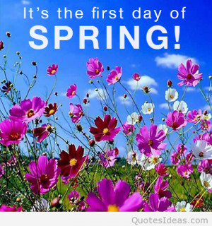 First day of spring quotes wallpapers and flowers photos