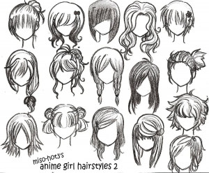 anime hairstyles
