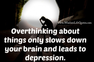 Don’t think too much, let go and let God take care of it. What’s ...