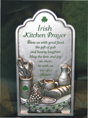 Irish Kitchen Prayer Plaque