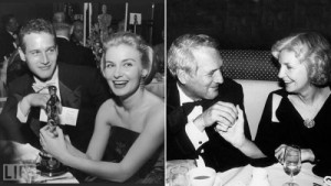 Then and now. Also sweet quotes from Paul Newman & Joanne Woodward.