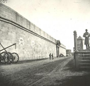 On the back of this photo of troops at Fort Hamilton Bollinger has