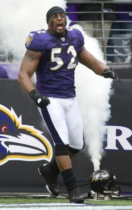 Ravens' Ray Lewis in Baltimore