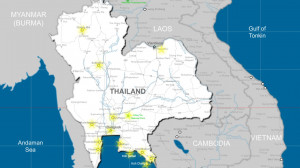 South East Asia Map Thailand