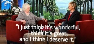 June Squibb on being nominated for an Oscar.