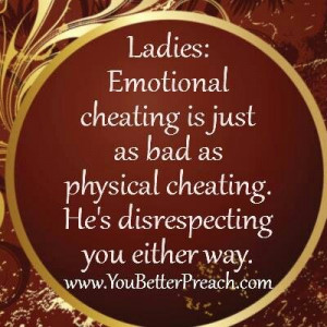 emotional cheating: pretty much the most disrespectful thing someone ...