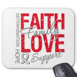 Cancer Inspiring Slogan Collage Lung Cancer Mousepad