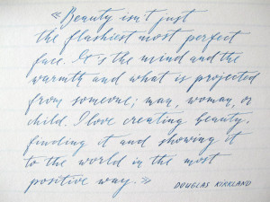 Here are Kirkland’s words hand lettered by Kaiva Narbute :
